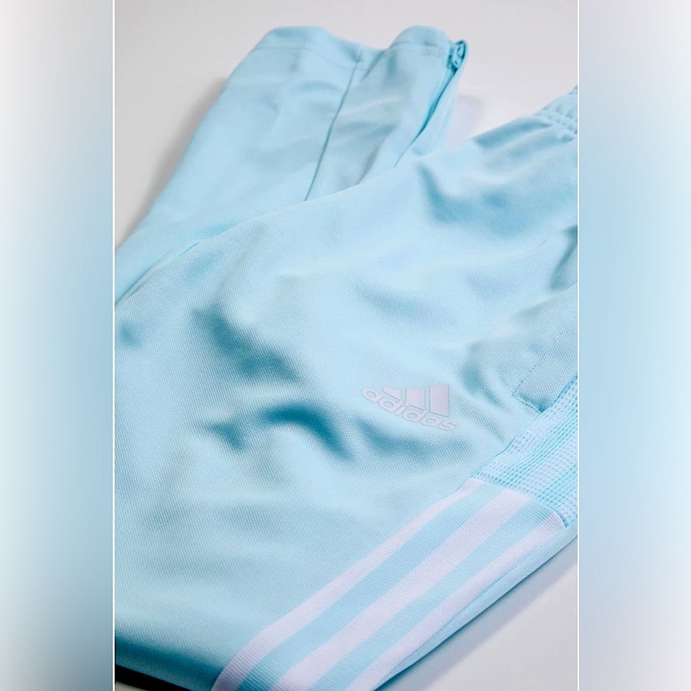 Adidas Kids Tiro Sky Blue Joggers/ Track Pants - Picture 2 of 8